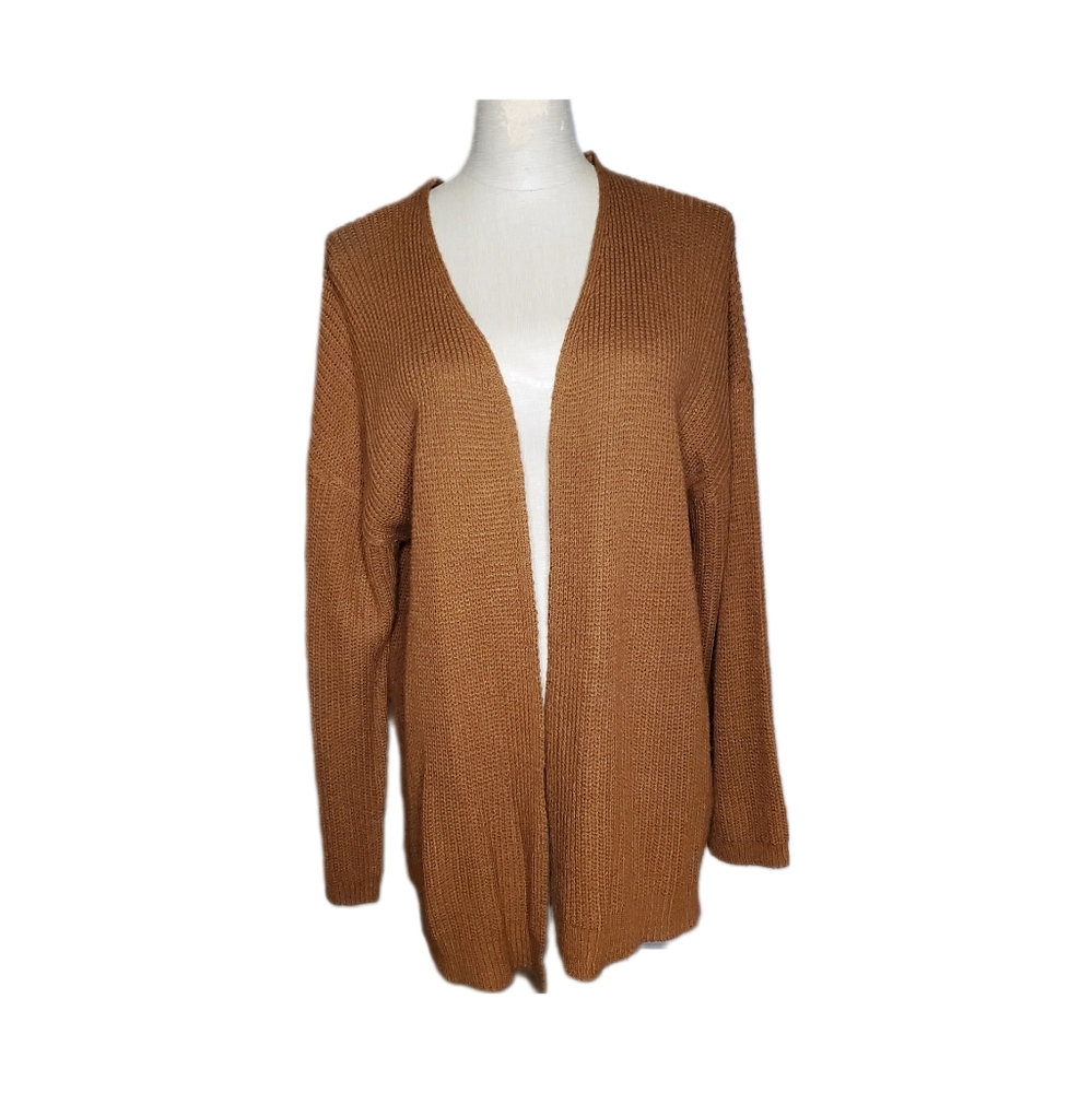 Mine Women's Knitted Brown Cardigan Sz L